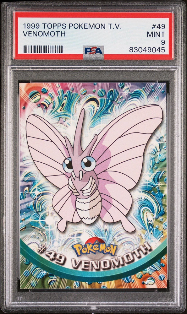 1999 Topps Pokemon Tv 49 Venomoth PSA 9