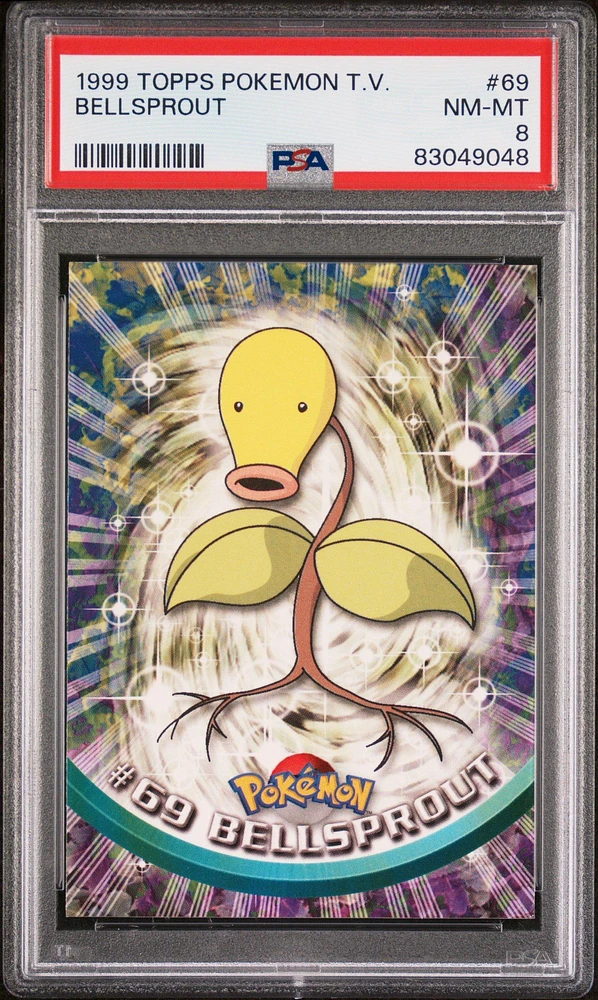 1999 Topps Pokemon Tv 69 Bellsprout PSA 8