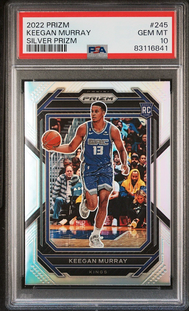 2022 Panini Prizm 245 Keegan Murray Silver Prizm PSA 10