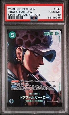 2023 One Piece Japanese Kingdoms Of Intrigue 047 Trafalgar Law PSA 10