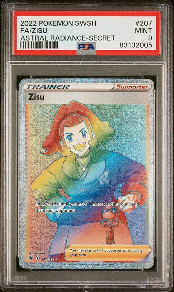 2022 Pokemon Sword & Shield Astral Radiance 207 Full Art/zisu Secret PSA 9
