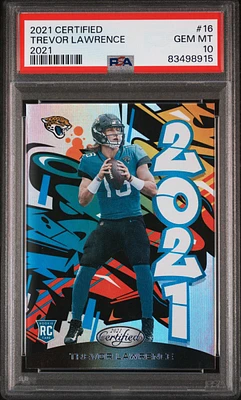 2021 Panini Certified 2021 16 Trevor Lawrence PSA 10