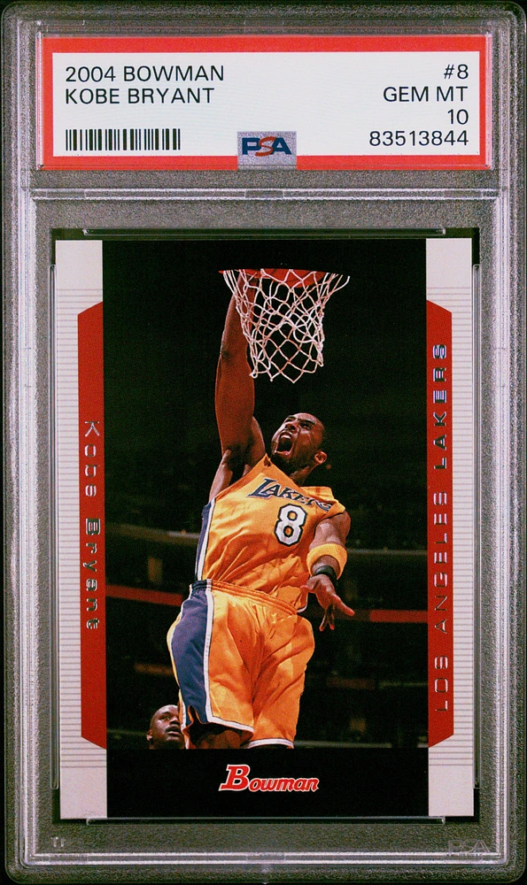 2004 Bowman 8 Kobe Bryant PSA 10