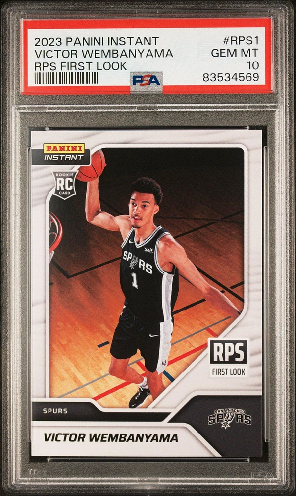2023 Panini Instant Rps First Look Rps1 Victor Wembanyama PSA 10
