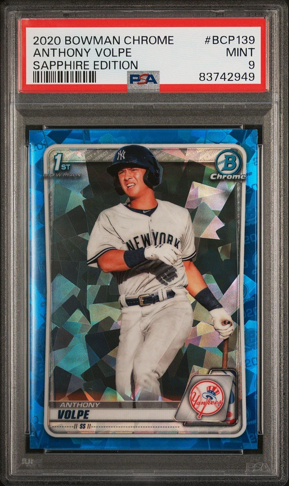 2020 Bowman Chrome Sapphire Edition Bcp139 Anthony Volpe PSA