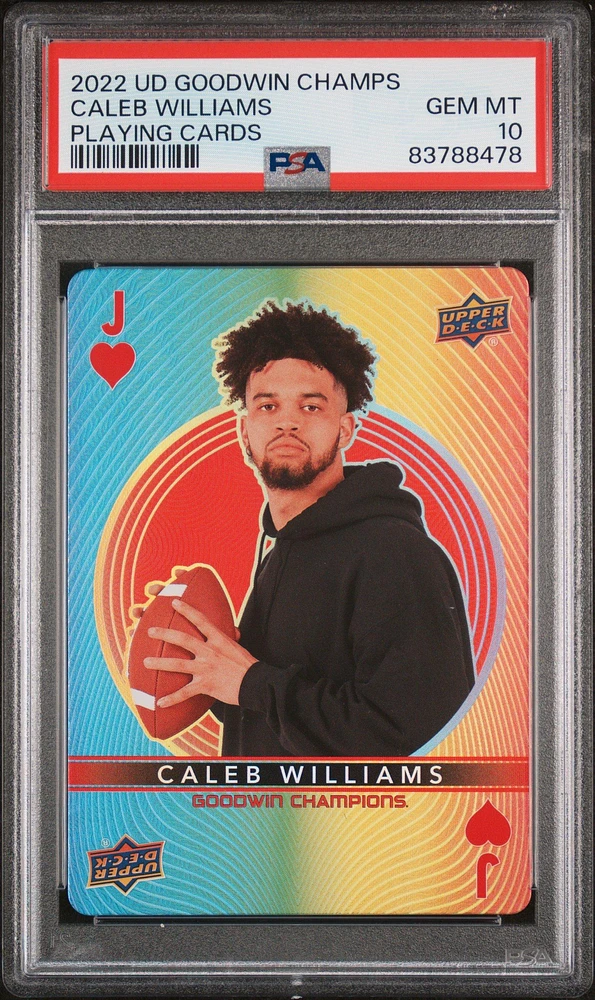 2022 Upper Deck Goodwin Champions Playing Cards null Caleb Williams PSA 10
