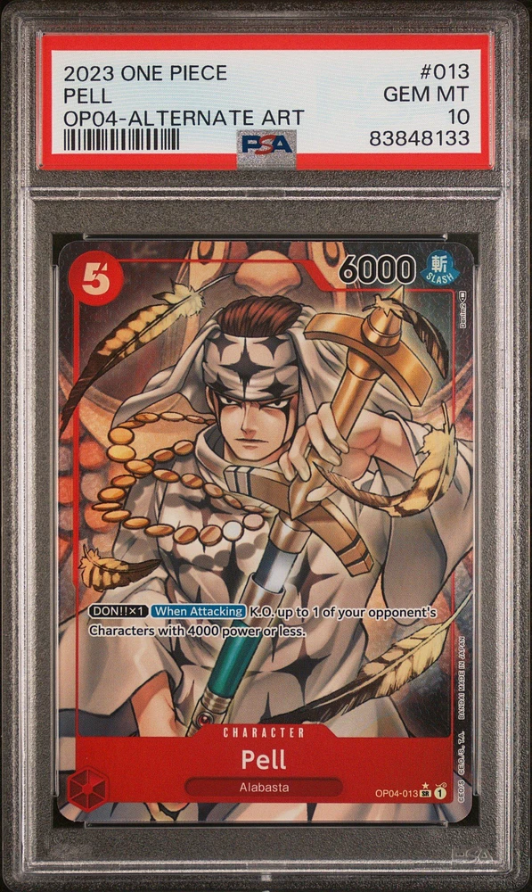 2023 One Piece Kingdoms Of Intrigue 013 Pell Alternate Art PSA 10