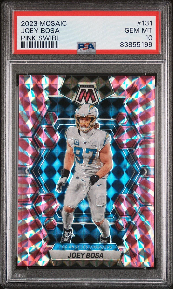 2023 Panini Mosaic 131 Joey Bosa PSA 10
