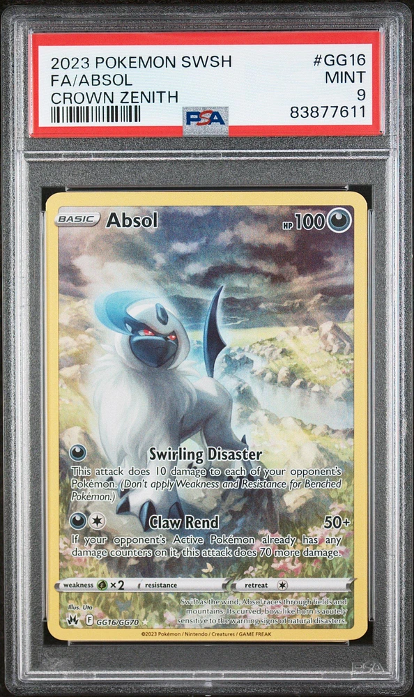 2023 Pokemon Sword And Shield Crown Zenith Gg16 Fa/absol PSA 9