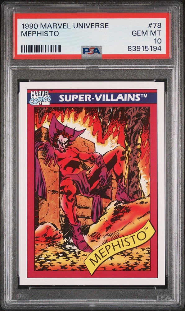1990 Marvel Universe 78 Mephisto PSA 10