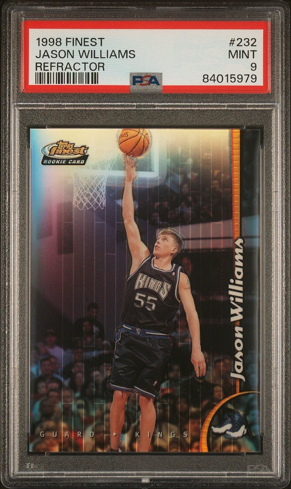 1998 Finest 232 Jason Williams Refractor PSA 9