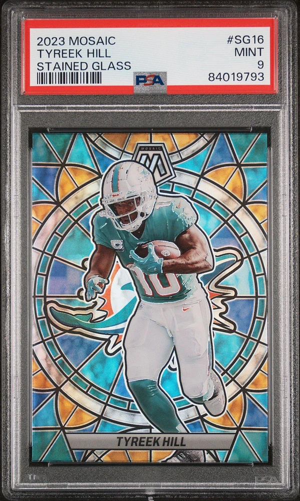 2023 Panini Mosaic Stained Glass Sg16 Tyreek Hill PSA