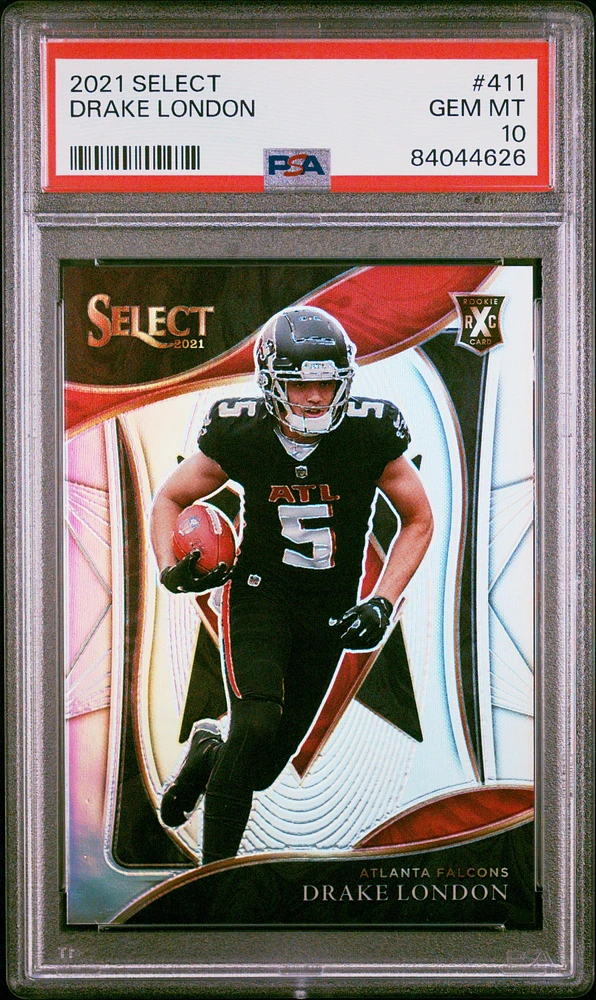 2021 Panini Select 411 Drake London PSA 10