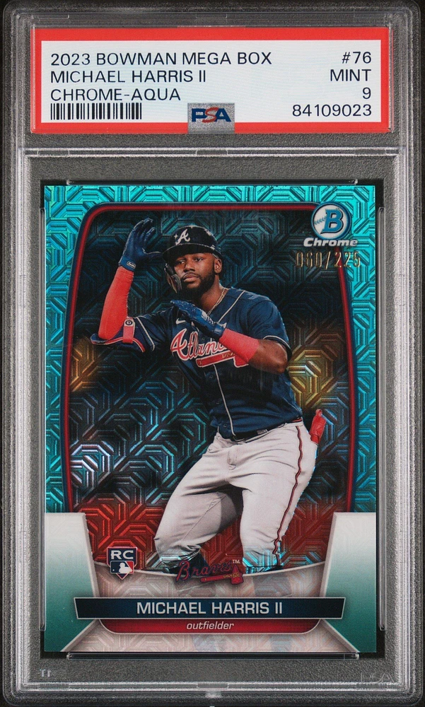 2023 Bowman Mega Box Chrome 76 Michael Harris Ii PSA 9
