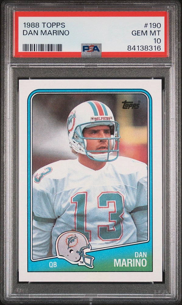 1988 Topps 190 Dan Marino PSA
