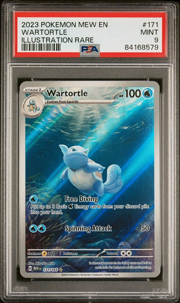 2023 Pokemon Mew En-151 171 Wartortle PSA