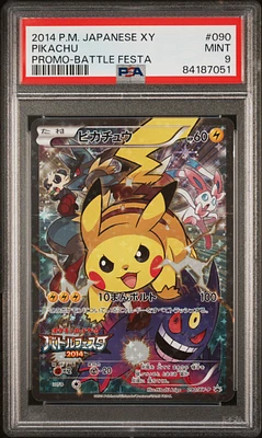2014 Pokemon Japanese Xy Promo 090 Pikachu Battle Festa PSA 9