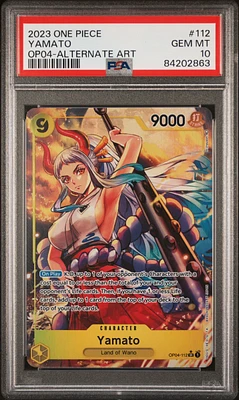 2023 One Piece Kingdoms Of Intrigue 112 Yamato Alternate Art PSA 10