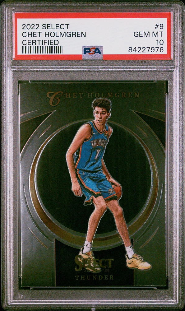 2022 Panini Select Select Certified 9 Chet Holmgren PSA 10