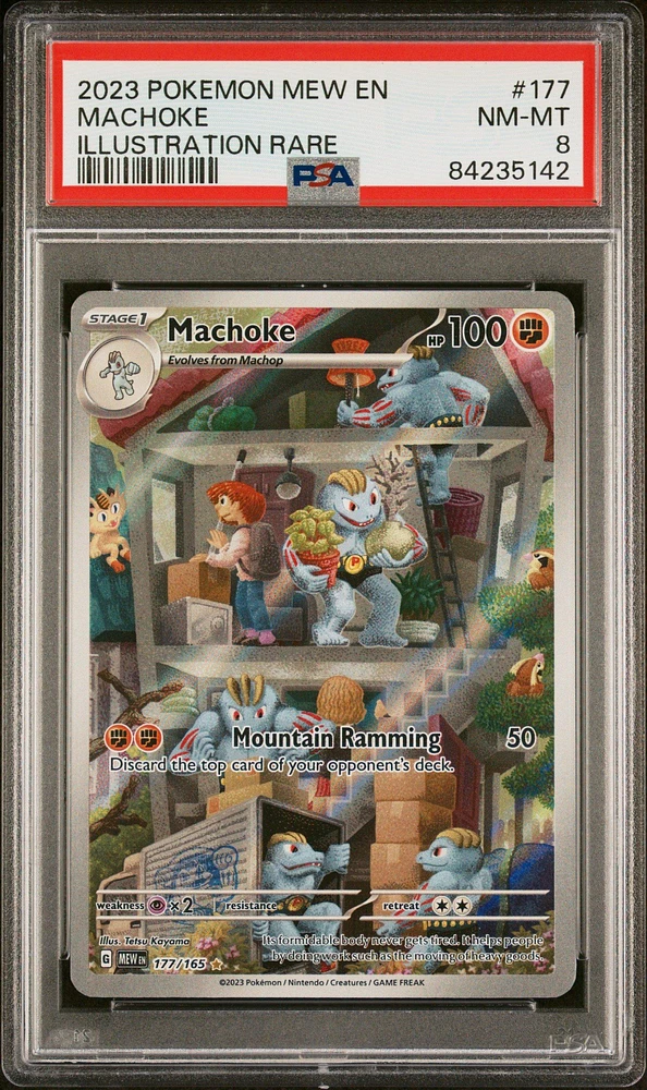 2023 Pokemon Mew En-151 177 Machoke PSA