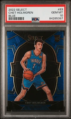 2022 Panini Select 83 Chet Holmgren PSA 10
