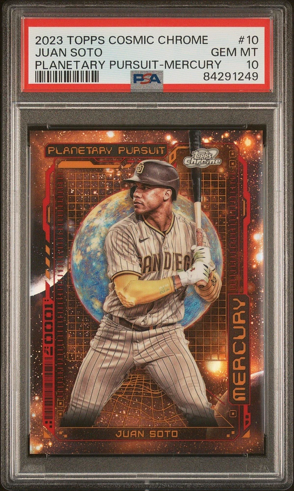 2023 Topps Cosmic Chrome Planetary Pursuit 10 Juan Soto Mercury PSA 10