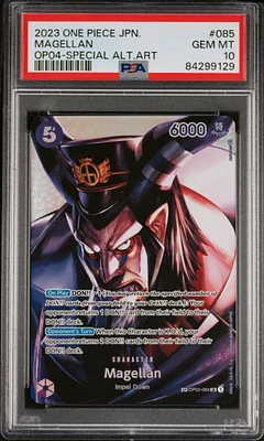 2023 One Piece Japanese Kingdoms Of Intrigue 085 Magellan Special Alternate Art PSA 10