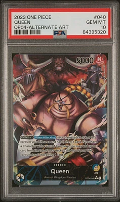 2023 One Piece Kingdoms Of Intrigue 040 Queen Alternate Art PSA 10