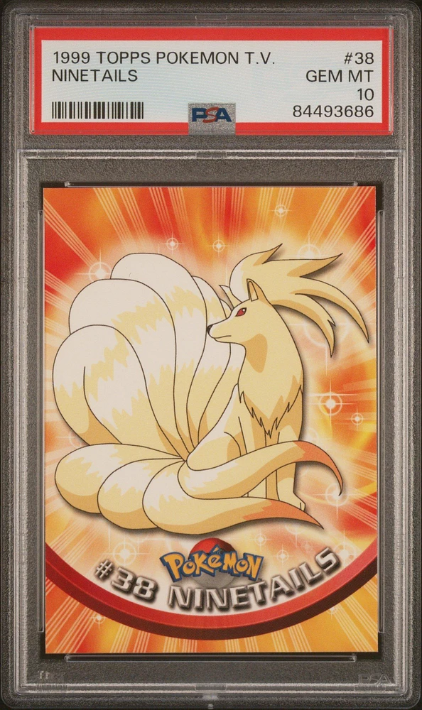 1999 Topps Pokemon Tv 38 Ninetails PSA 10