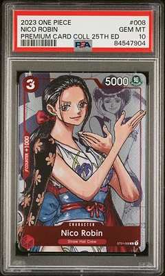 2023 One Piece Premium Bandai Premium Card Collection 25th Edition 008 Nico Robin PSA 10