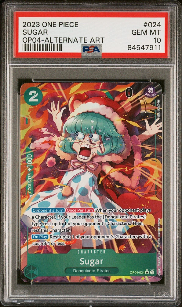 2023 One Piece Kingdoms Of Intrigue 024 Sugar PSA 10