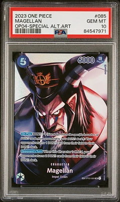2023 One Piece Kingdoms Of Intrigue 085 Magellan Special Alternate Art PSA 10