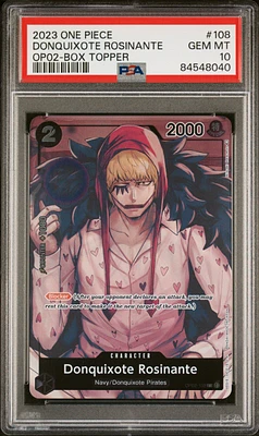 2023 One Piece Paramount War 108 Donquixote Rosinante PSA 10