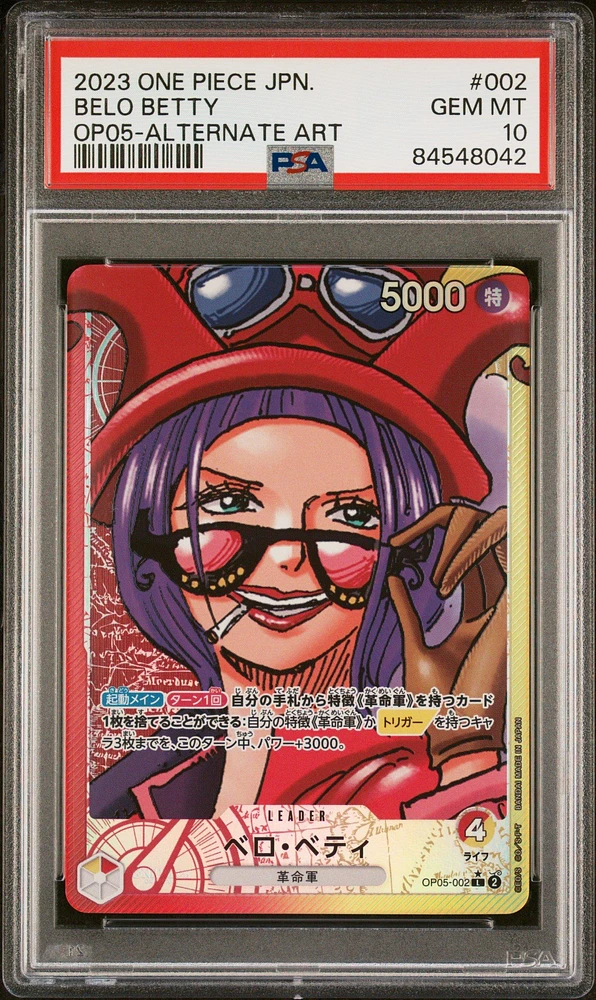 2023 One Piece Japanese Awakening Of The New Era 002 Belo Betty Alternate Art PSA