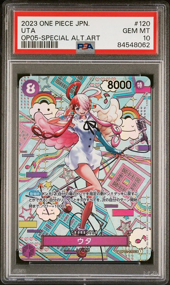 2023 One Piece Japanese Awakening Of The New Era 120 Uta PSA 10