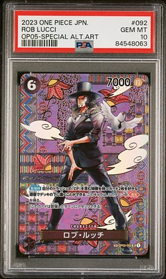 2023 One Piece Japanese Awakening Of The New Era 092 Rob Lucci Special Alternate Art PSA 10