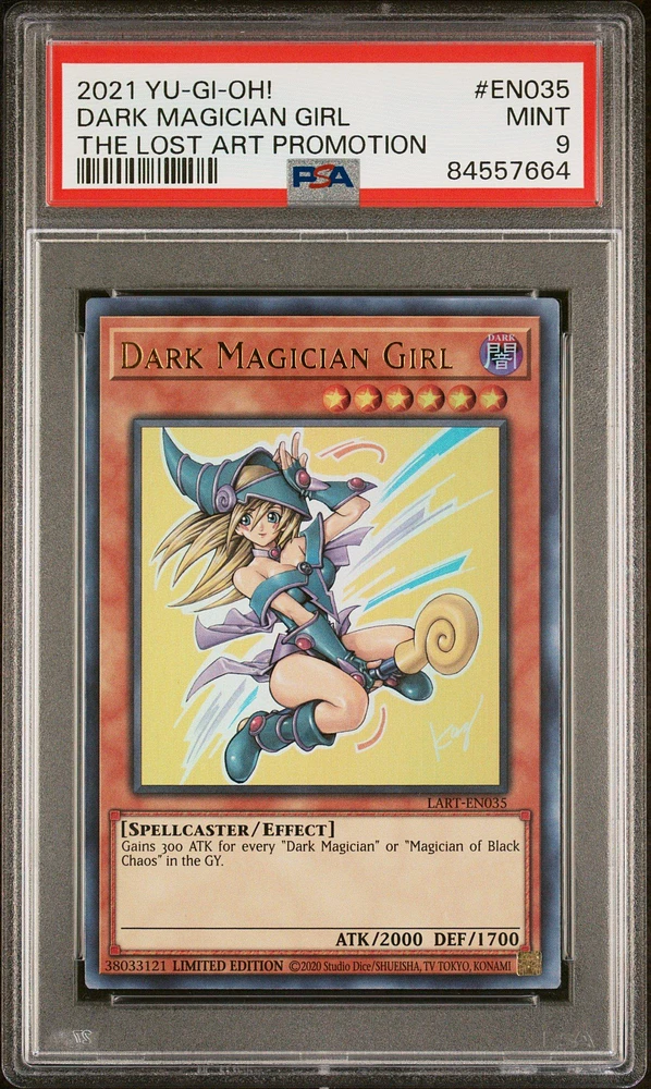 2021 Yu-gi-oh! The Lost Art Promotion En035 Dark Magician Girl PSA 9