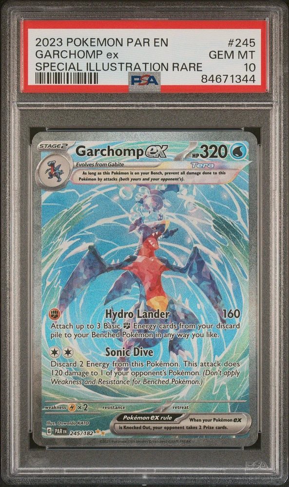 2023 Pokemon Par En-paradox Rift Garchomp Ex PSA