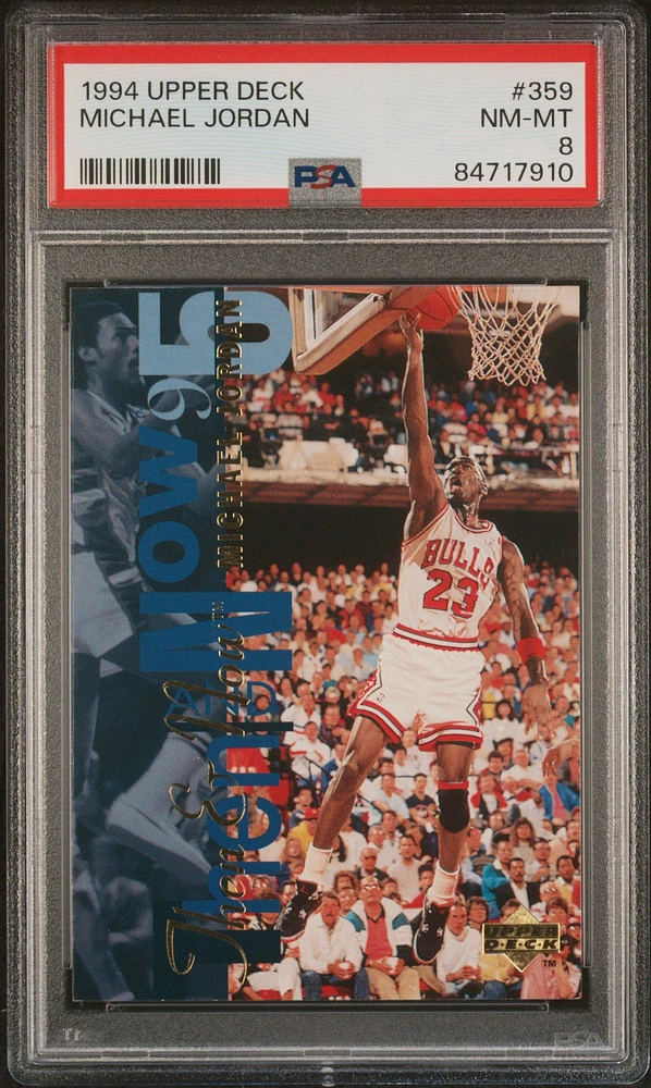 1994 Upper Deck 359 Michael Jordan PSA 8
