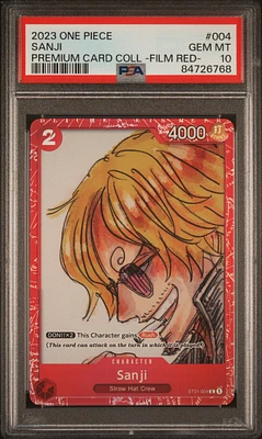 2023 One Piece Premium Card Collection -one Piece Film Red- 004 Sanji PSA 10