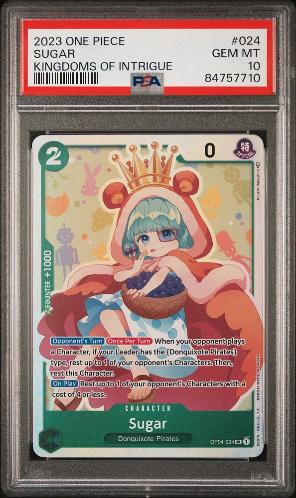 2023 One Piece Kingdoms Of Intrigue 024 Sugar PSA 10