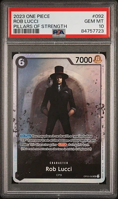 2023 One Piece Pillars Of Strength 092 Rob Lucci PSA 10
