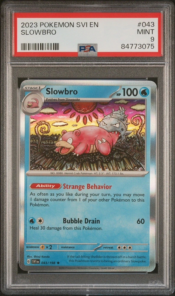2023 Pokemon Svi En-scarlet & Violet 043 Slowbro PSA 9