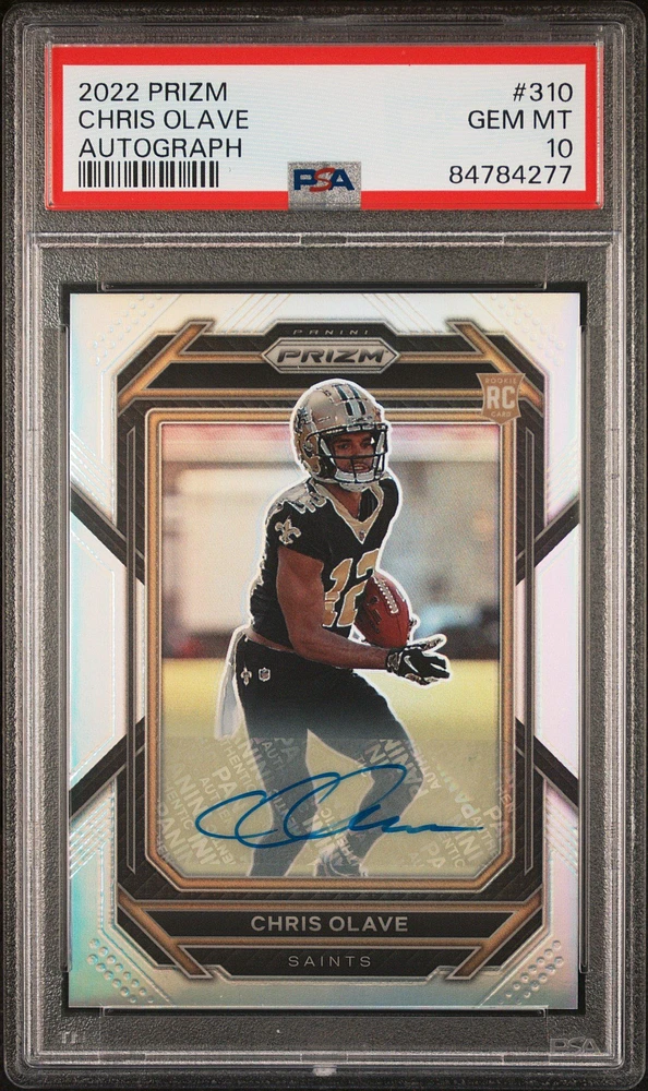 2022 Panini Prizm 310 Chris Olave PSA 10