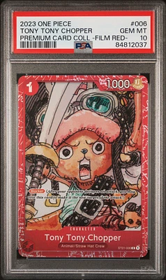 2023 One Piece Premium Card Collection -one Piece Film Red- 006 Tony Tony Chopper PSA 10