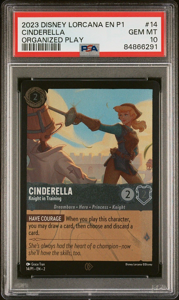 2023 Disney Lorcana En P1-promo 14 Cinderella PSA 10