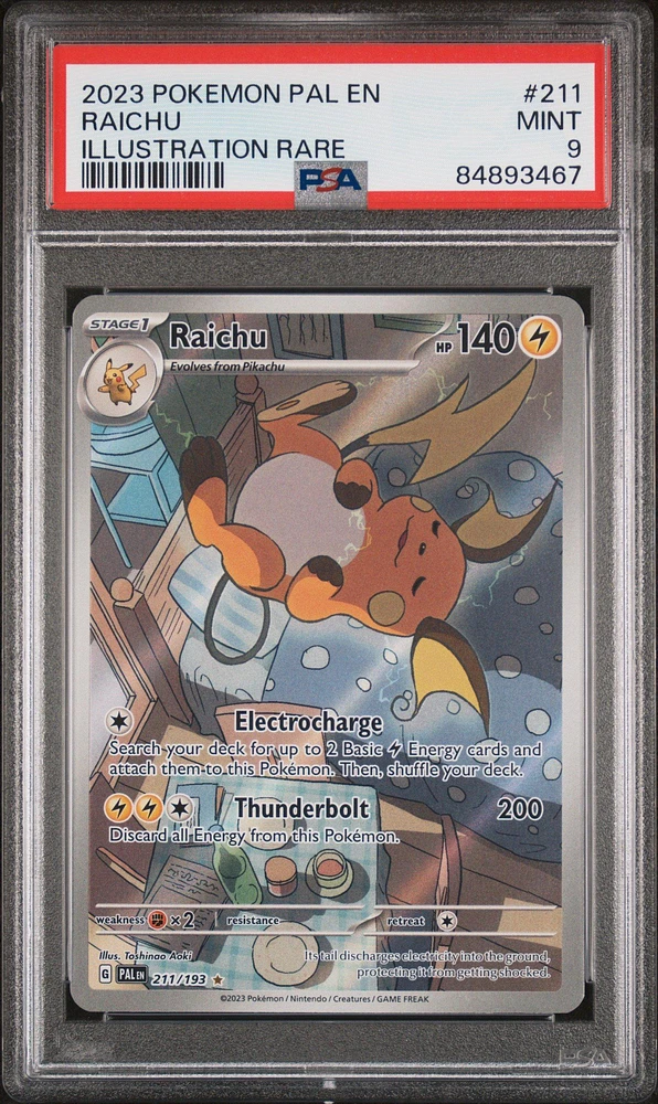 2023 Pokemon Pal En-paldea Evolved 211 Raichu PSA