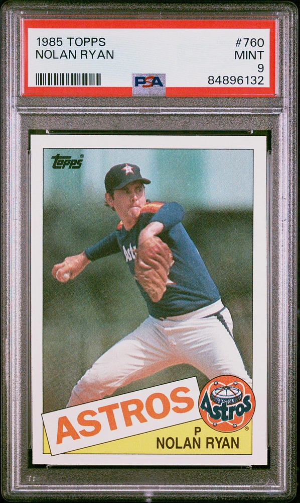1985 Topps 760 Nolan Ryan PSA 9