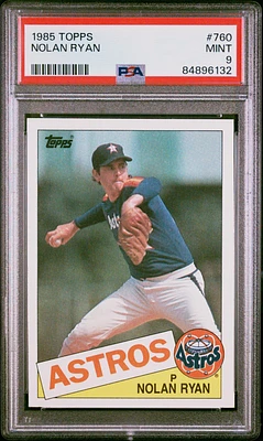 1985 Topps 760 Nolan Ryan PSA 9