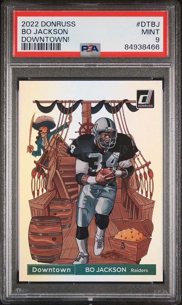 2022 Panini Donruss Downtown Dtbj Bo Jackson PSA 9